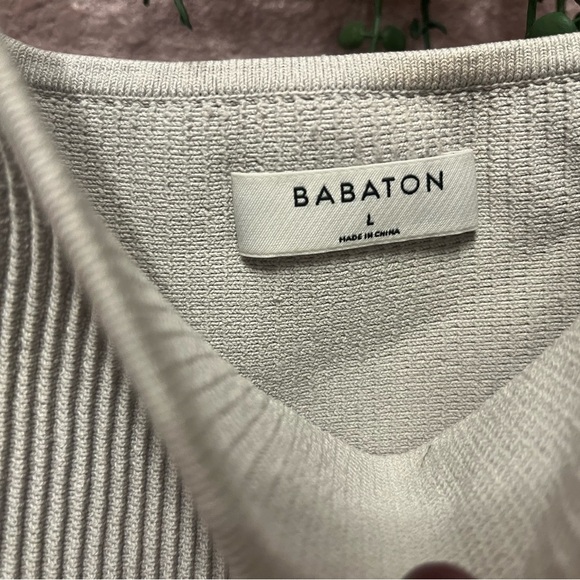 Babaton Cream Ribbed Tank Top - Picture 3 of 3